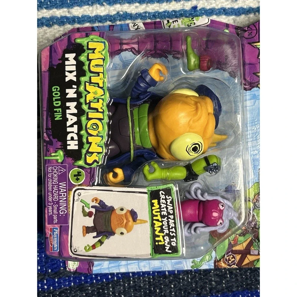 TMNT Tales Of The Teenage Mutant Ninja Turtles Mutation Gold Fin Action Toy